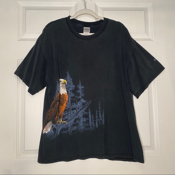 Gildan Other - Gildan Ultra Cotton Heavyweight Black Hills Eagle Graphic Short Sleeve Tee XL